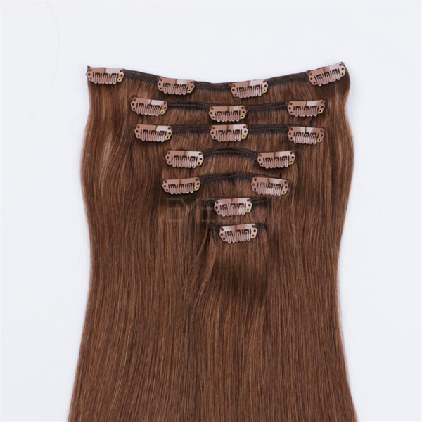 Clip in human hair extensions LJ018